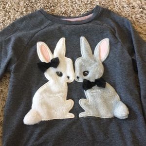 Cute fuzzy bunny sweater